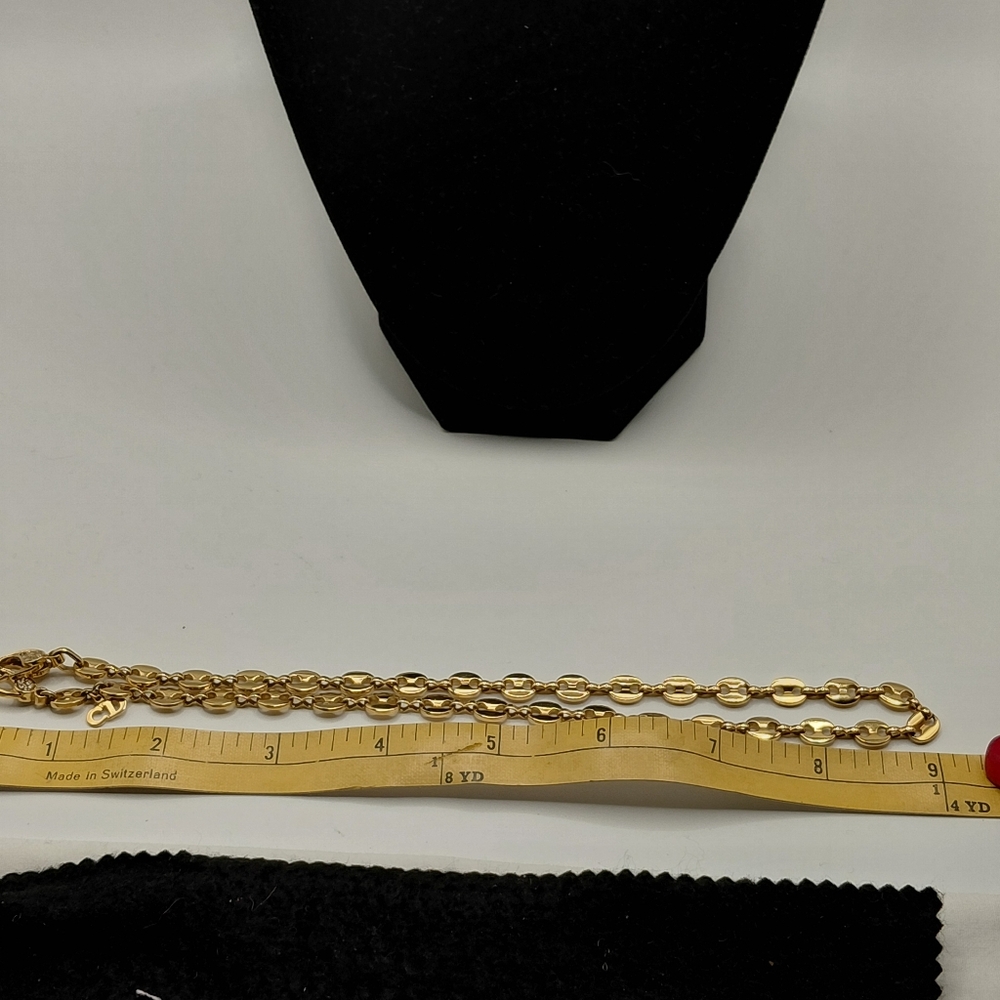 Vintage Dior Gold Necklace with Classic Rope Link Design. Made in Germany. - Picture 8 of 8